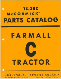 Parts Catalog for McCormick Farmall C Tractor 1948-51 w/ Serial Nos. 501-80432